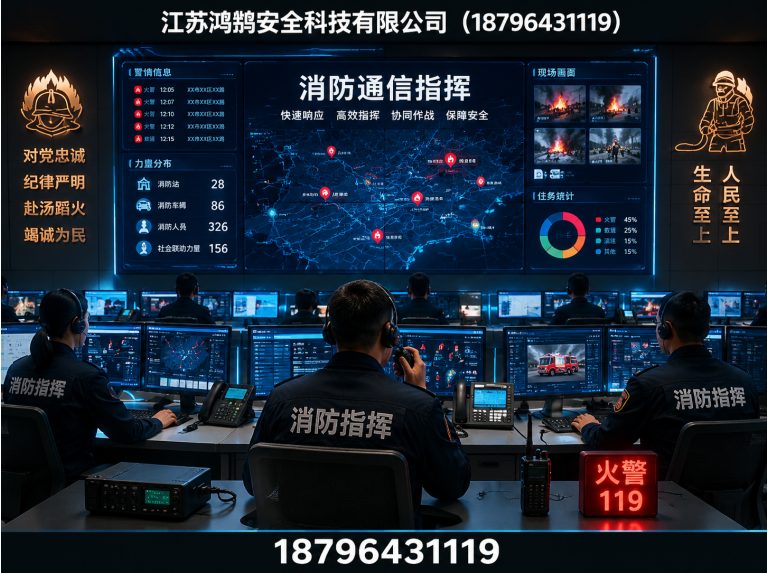 衡阳消防通信指挥展示图